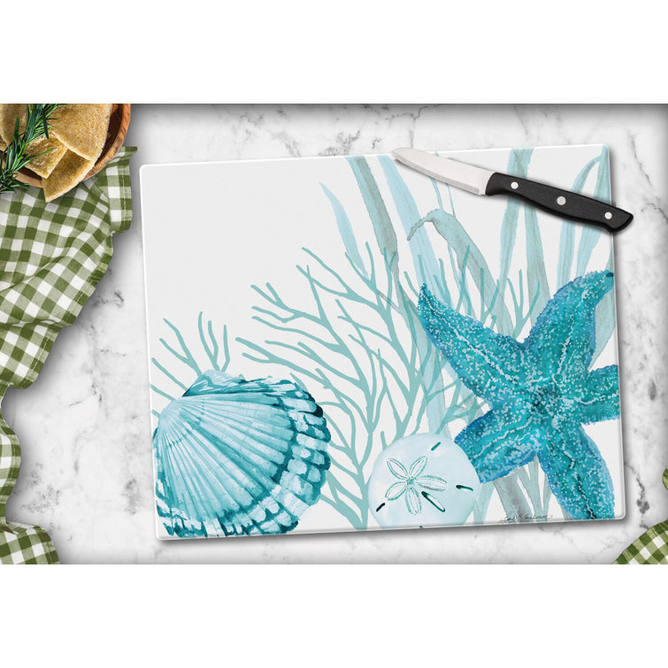 CounterArt Glass Coral Life Glass Cutting Board & Reviews Wayfair